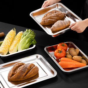 Alta qualità per uso alimentare 304 in acciaio inox padella profonda padella cibo per servire disidratatore BBQ teglia per congelatore - Product Image 6