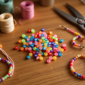 Ilan Abalorios Perline a Forma di Cuore Multicolore 4x7mm Circa 17g - Product Image 3