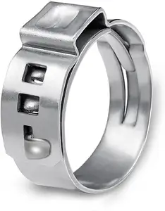 Anillos de abrazaderas PEX de 3/4 pulgadas, abrazaderas de ajuste PEX de acero inoxidable 304, anillo de abrazaderas para tubería PEX