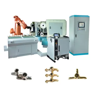 Small parts metal robotic polishing & grinding manufacturing machinery for polishing making alloy wheels mobile case watch