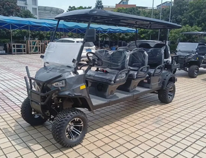 Venta al por mayor del fabricante: Carro de golf eléctrico Club Car de 8 asientos, elevación personalizada, batería de litio, capacidad de carga de 300 kg, 54 hoyos - Product Image 5