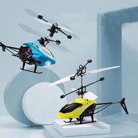Nouvel hélicoptère RC miniature télécommandé avec capteur de détection et lumière, jouet pour garçons, drones pour débutants, enfants et adultes