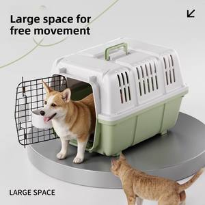 Cage de transport rectangulaire pour animaux de compagnie avec oreilles, pour petits et moyens chiens et chats - Cage de voiture portable pour extérieur, anti-stress, chaude, imperméable et anti-poussière - Product Image 4