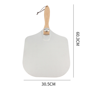Cortador <span class=keywords><strong>pala</strong></span> rueda <span class=keywords><strong>redonda</strong></span> rodillo deslizante divisor hoja cuchillo herramienta paleta rebanadora de madera espátula conjunto aluminio Metal <span class=keywords><strong>Pizza</strong></span> Peel - Product Image 6