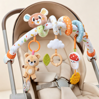 Jouets en peluche spirale personnalisés certifiés CE CPC pour berceau, mobile suspendu en forme d'animal, hochet apaisant, OEM ODM