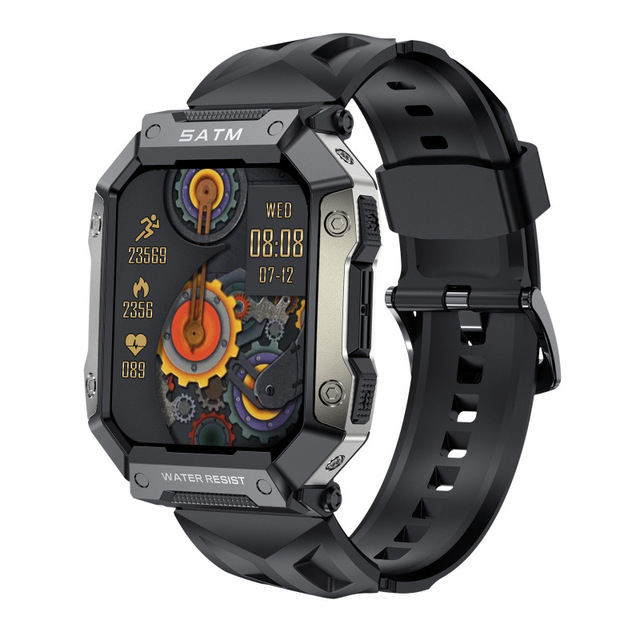 For Hot Sale PG333 Square AMOLED Silicone Smart Watch for Call Three-proof Outdoor Sports Men's MK66