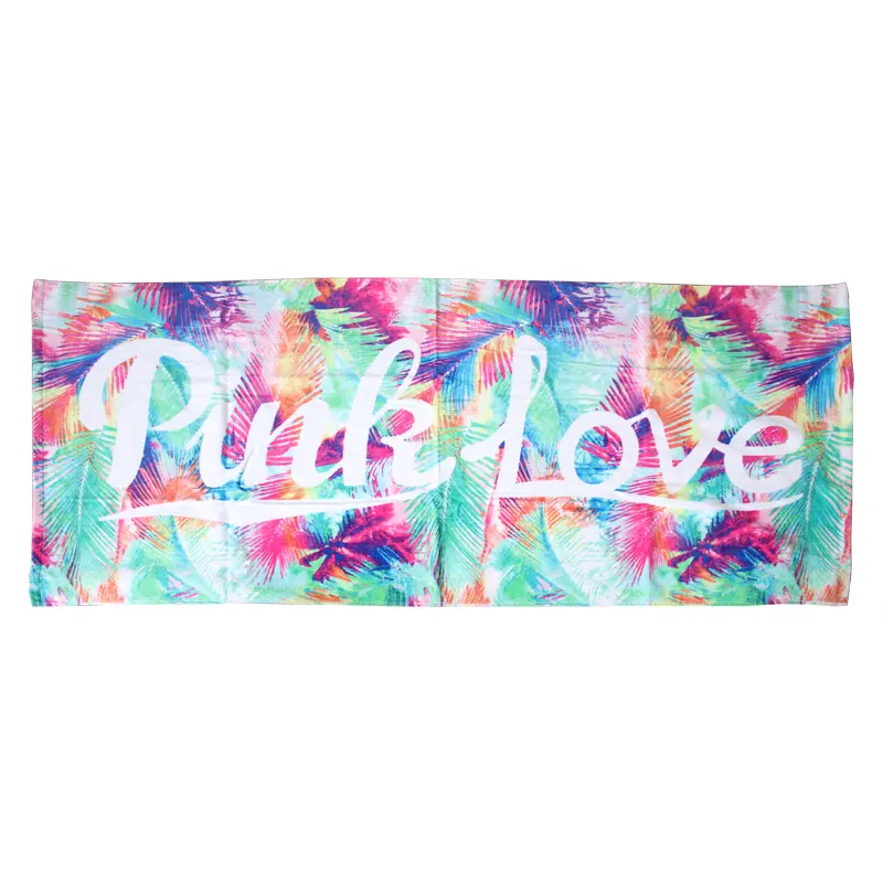 70*145cm Cut Velvet Reactive Printing Superdry 100% Organic Cotton Wry Pink Love Beach Bath Towel