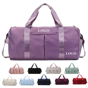 Sac de voyage grande capacité avec logo personnalisé, sac de sport portable avec compartiment à chaussures - Product Image 1