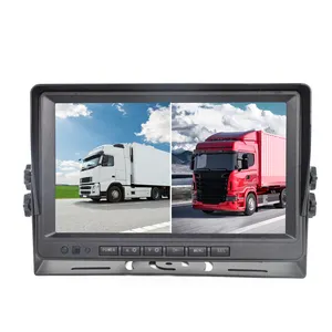 Monitor retrovisor de carro com gravação de circuito 2CH de 9 polegadas, retrovisor traseiro direto, monitor de TV para carro, de fábrica