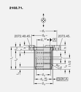 Buje Guía de Bronce con Brida CNOMO para Aplicaciones de Matrices de Precisión - Product Image 2