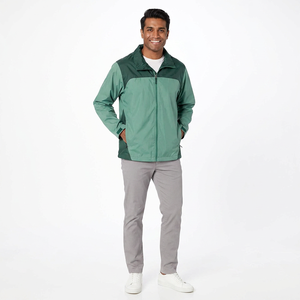 OEM Lightweight Tactical Waterproof <b>Canvas</b> Men's Windbreaker Jacket Quick Dry Breathable Front Logo Custom Outdoor Rainwear - Product Image 1