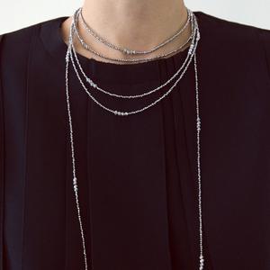 Collier superposé perlé pour femme, chaîne à billes en strass de cristal, longs colliers tendance pour l'automne-hiver 2026, bijoux de mode - Product Image 1