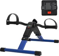 Mini vélo d'exercice portable à pédales sous le bureau, équipement de rééducation à domicile pour les personnes âgées avec cadre en acier