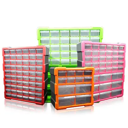 Plastic Parts Storage Hardware and Craft Cabinet with 12 16 18 22 38 39 60 64 Drawers