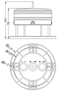 3NM blanco Solar Led Luz Marina luz <span class=keywords><strong>Casa</strong></span> <span class=keywords><strong>Del</strong></span> Mar Lane la seguridad de la navegación fluvial - Product Image 6