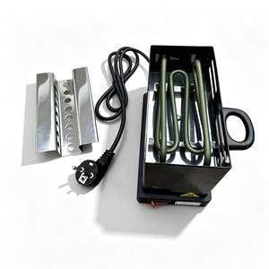 Brûleur à charbon électrique vertical pour chicha 1000W, allume-charbon rapide pour narguilé avec plateau en acier inoxydable - Product Image 1