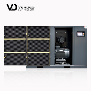 VERDES Ahorro de energía 22 37 110 132 160 KW 200HP Compresor de aire de tornillo de doble etapa 55kw Compresor de aire industrial de dos etapas 45kw - Product Image 3