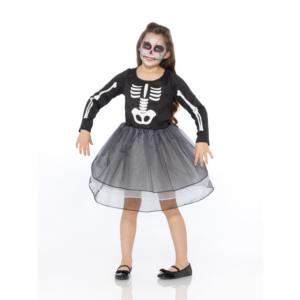 ODM venta al por mayor <span class=keywords><strong>disfraz</strong></span> de Halloween para niños España México Día de los muertos fantasma <span class=keywords><strong>novia</strong></span> <span class=keywords><strong>disfraz</strong></span> huesos tutú vestido para escenario - Product Image 2