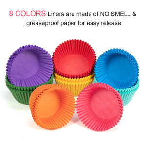 Wholesale 1000 Pcs Solid Color Oil-proof Paper Cake Cups Muffin Cupcake Liner Cake <b>Accessories</b> Pastry Tools Muffin Paper Liners - Product Image 2