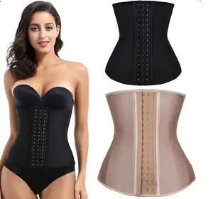 XS 6XL Phụ Nữ 9 Thép Boned Thoáng Khí Thoải Mái Corset Latex Eo Huấn Luyện Viên Và Hình Dạng Mặc