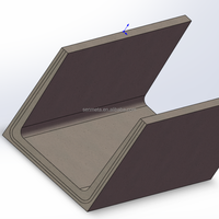 Moule en acier robuste et réutilisable pour caniveau en U, pour la réalisation de caniveaux en béton préfabriqué et de mangeoires de drainage des déchets d'élevage
