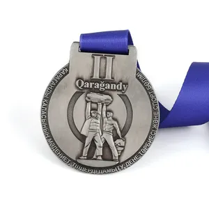 Design personalizado Maratona De Futebol De Metal De Ouro Medalha De Corrida Com Fita Esportes Medalha Esportiva Personalizada Lembranças Personalizadas