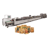 Machine automatique de fabrication de sacs en plastique laminés Doypack avec fermeture éclair, contrôle PLC et impression multicolore