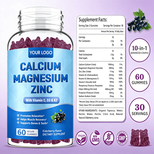 Gommose di Zinco e Magnesio Integratori per Ossa e Muscoli Gommose di Calcio Magnesio e Zinco per il Supporto Immunitario - Product Image 2