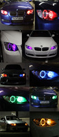 Blanco Azul Rojo 10W LED Sin errores LED Angel Eyes Marker Bombilla DRL Lámpara antiniebla para E39 E60 E61 E63 E83 E87 X5 M5