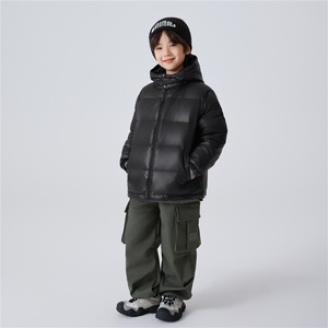 Vêtements pour enfants Garçons Veste à capuche à trois épreuves Manteau Nouvelle norme nationale 90 Manteau d'hiver peigné pour adolescents Garçons - Product Image 1