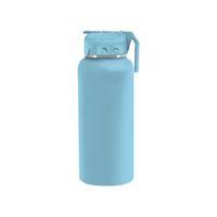 Bouteille d'eau portable sans BPA avec couvercle à paille, étanche, grande capacité, réutilisable, pour sport, extérieur, gym, voyage, avec logo personnalisé