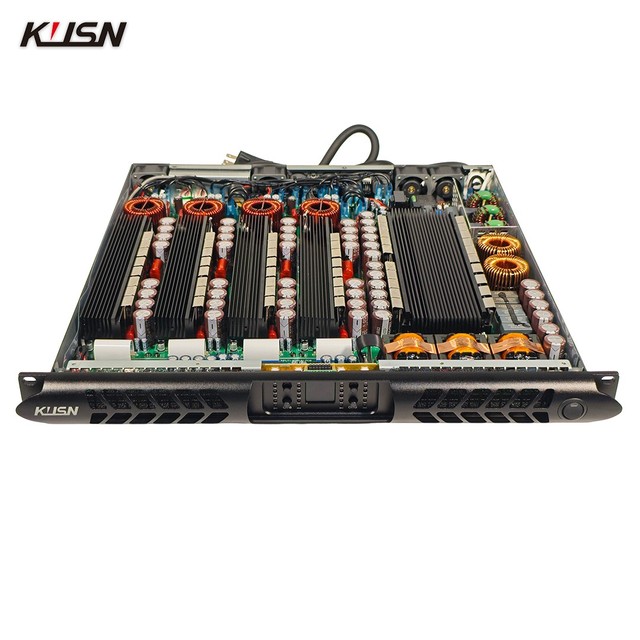 8 Ohm 4 Ch GaN CLASS D 1U Professional Digital Amplifier High Performance Power Stereo Amplifier