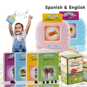 Máquina de Aprendizaje de Palabras en Español-Inglés Eléctrica Personalizada para Niños, Juguete de Terapia del Habla para Niños con Autismo, 112 Tarjetas Flash Interactivas - Product Image 1