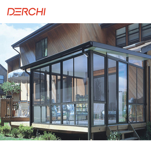 DERCHI ผู้ค้าส่ง ห้องกระจกอลูมิเนียมกันน้ำ ติดตั้งง่าย ทนทานต่อแรงลมจากพายุเฮอริเคน ปรับแต่งได้ สำหรับโรงแรมและพื้นที่กลางแจ้ง - Product Image 2