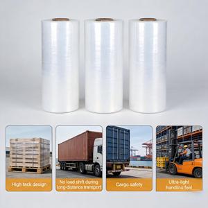 <span class=keywords><strong>Film</strong></span> étirable LLDPE à usage manuel et mécanique, pré-étirement à 200 %, pour l'emballage de palettes en logistique - Product Image 4