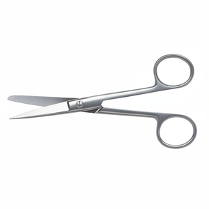 Source d'alimentation manuelle de ciseaux de pansement chirurgical en acier inoxydable émoussé de haute qualité pour les outils de soins de santé médicaux et dentaires - Product Image 1