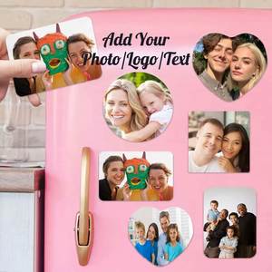 Ensemble de supports magnétiques vierges pour sublimation DZ, en MDF, pour transfert thermique, personnalisables avec logo, pour réfrigérateur, forme variée, robustes et réutilisables - Product Image 4