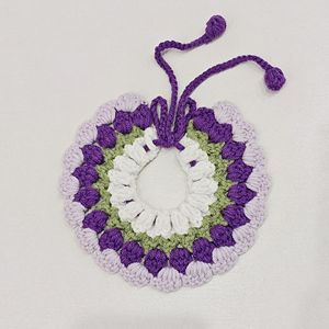 Collares tejidos a mano para gatos y perros, collares de ganchillo, lindas decoraciones con fotos de mascotas, baberos. - Product Image 5