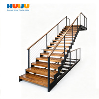 Escalier en colimaçon flottant circulaire HJ moderne pour intérieur, durable, avec cadre en acier inoxydable et installation facile