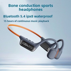 IPX8 防水ヘッドセット水泳用 <span class=keywords><strong>Bluetooth</strong></span> ヘッドフォン 32 グラム TF カード付きスポーツワイヤレスイヤフォンステレオ骨伝導イヤホン - Product Image 3