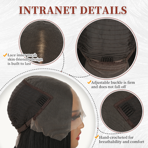 <span class=keywords><strong>Parrucca</strong></span> Sintetica con Frontale in Pizzo 13x6, Ondulata, <span class=keywords><strong>Nera</strong></span>, per Uso Quotidiano, Garanzia di Fabbrica - Product Image 5