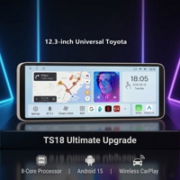 Radio de Coche con Pantalla Táctil Android 15 de 12.3 Pulgadas, Reproductor Multimedia con Carplay para Toyota Highlander 2009-2014