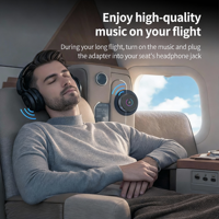 Nuevo Adaptador Bluetooth GXYKIT, Receptor Transmisor BT6.0, Interfaz AUX, Conectores de Audio Dobles, Material ABS para Avión