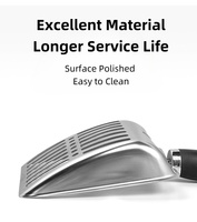 Haute qualité chat litière Scoop pelle métal maille filtre à sable ergonomique TPR poignée Kitty acier inoxydable litière Scoop pour chat