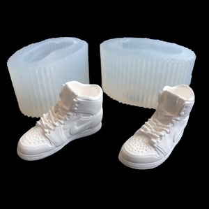 Mini moule en silicone pour chaussures AJ, moule à chaussures en plâtre fait main, moule à bougie, 2 pièces/ensemble - Product Image 3