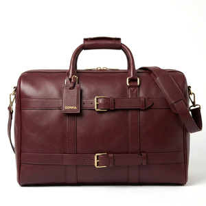 Sac de voyage en cuir PU pour hommes et femmes, sac de week-end de grande capacité, sac de transport pour la nuit, sac de voyage d'affaires avec bandoulière - Product Image 2