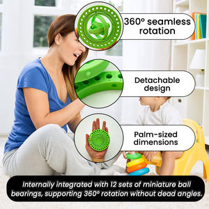 Posavasos Giratorio 360° Impreso en 3D con Giroscopio de 12 Vías, Almohadilla Aislante Antideslizante, Decorativo para Hogar/Oficina, Soporte para Tazas y Mug - Product Image 2