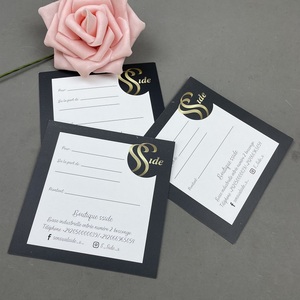Wholesale Custom logo Gift Thanks Card Printing Black Paper <strong>Postcard</strong> for Supporting Business - Product Image 6