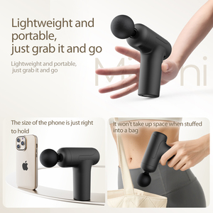 Pistola masajeadora muscular de tejido profundo inalámbrica portátil Pistola de masaje de percusión <span class=keywords><strong>Vibra</strong></span> silenciosa ultrapequeña - Product Image 4