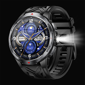 Montre connectée populaire KT88 avec lampe de poche, suivi du sommeil, étanche 3ATM, batterie grande capacité 1100mAh, montre connectée sport pour hommes - Product Image 3